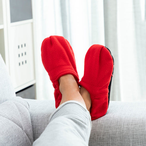 Chaussons chauffants au micro-ondes