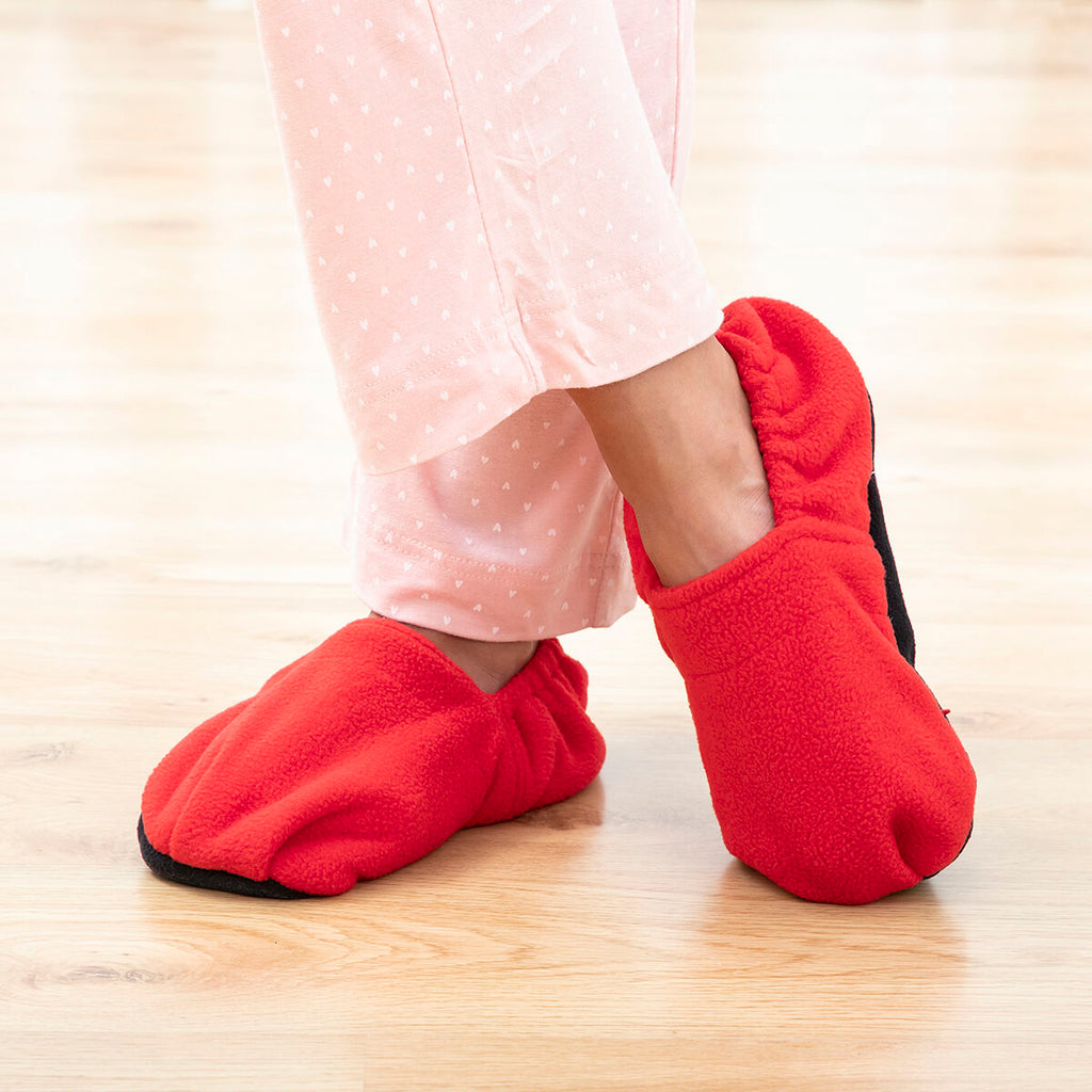 Chaussons chauffants au micro-ondes