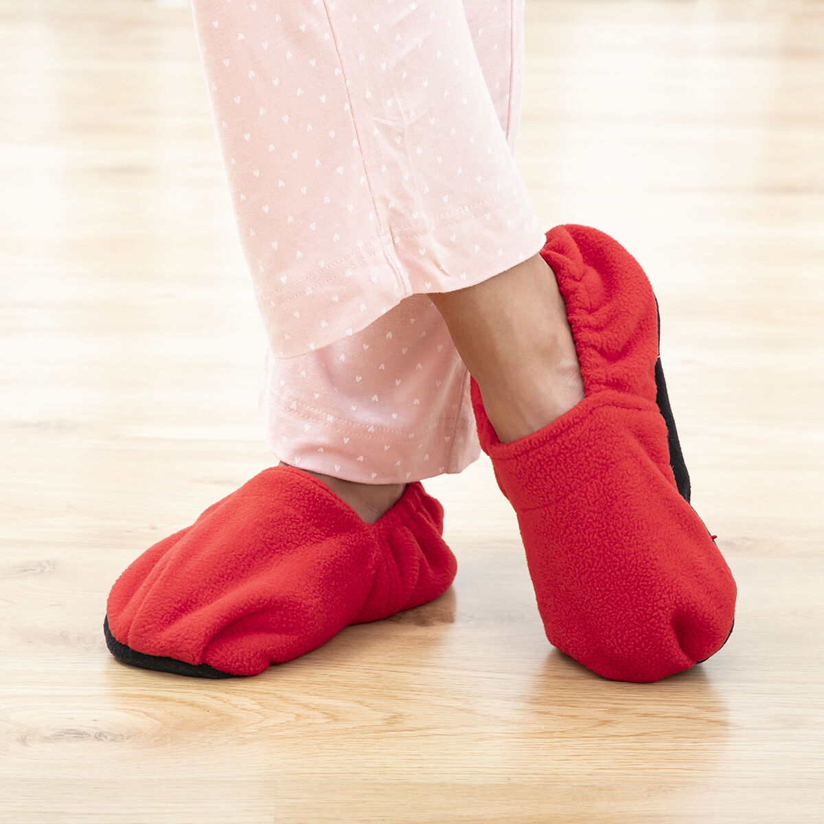 Chaussons chauffants au micro-ondes