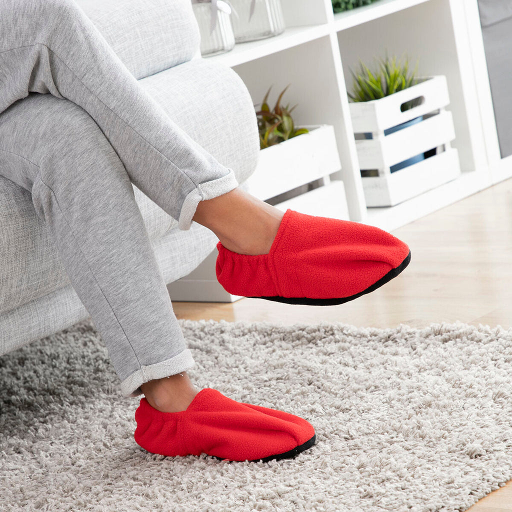 Chaussons chauffants au micro-ondes