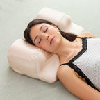 Oreiller cervical avec housse en satin